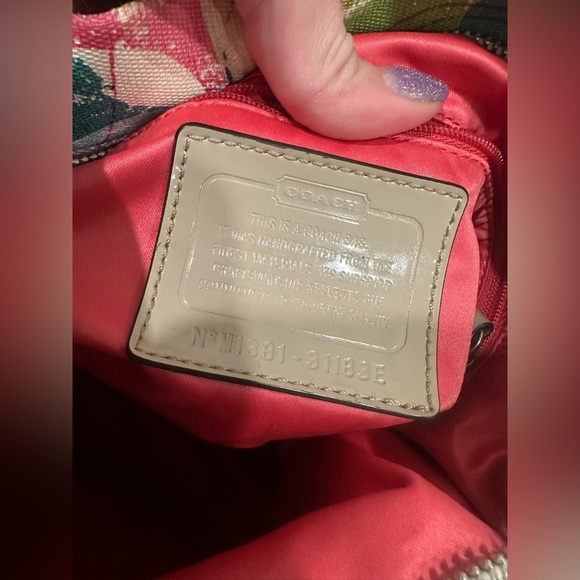 Coach Poppy Signature Stamped C MultiColored Crossbody - Picture 6 of 7